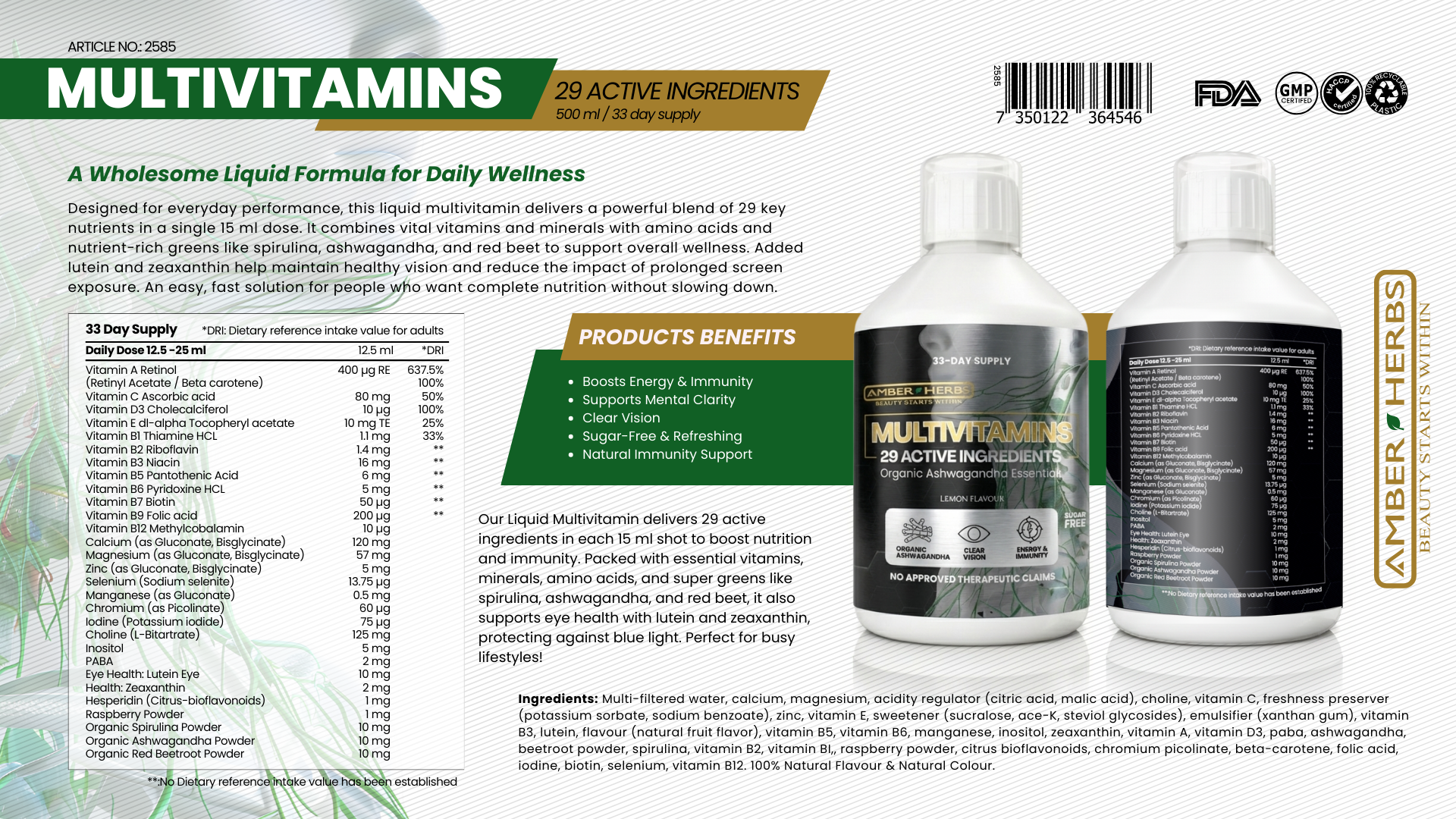 multivitamins